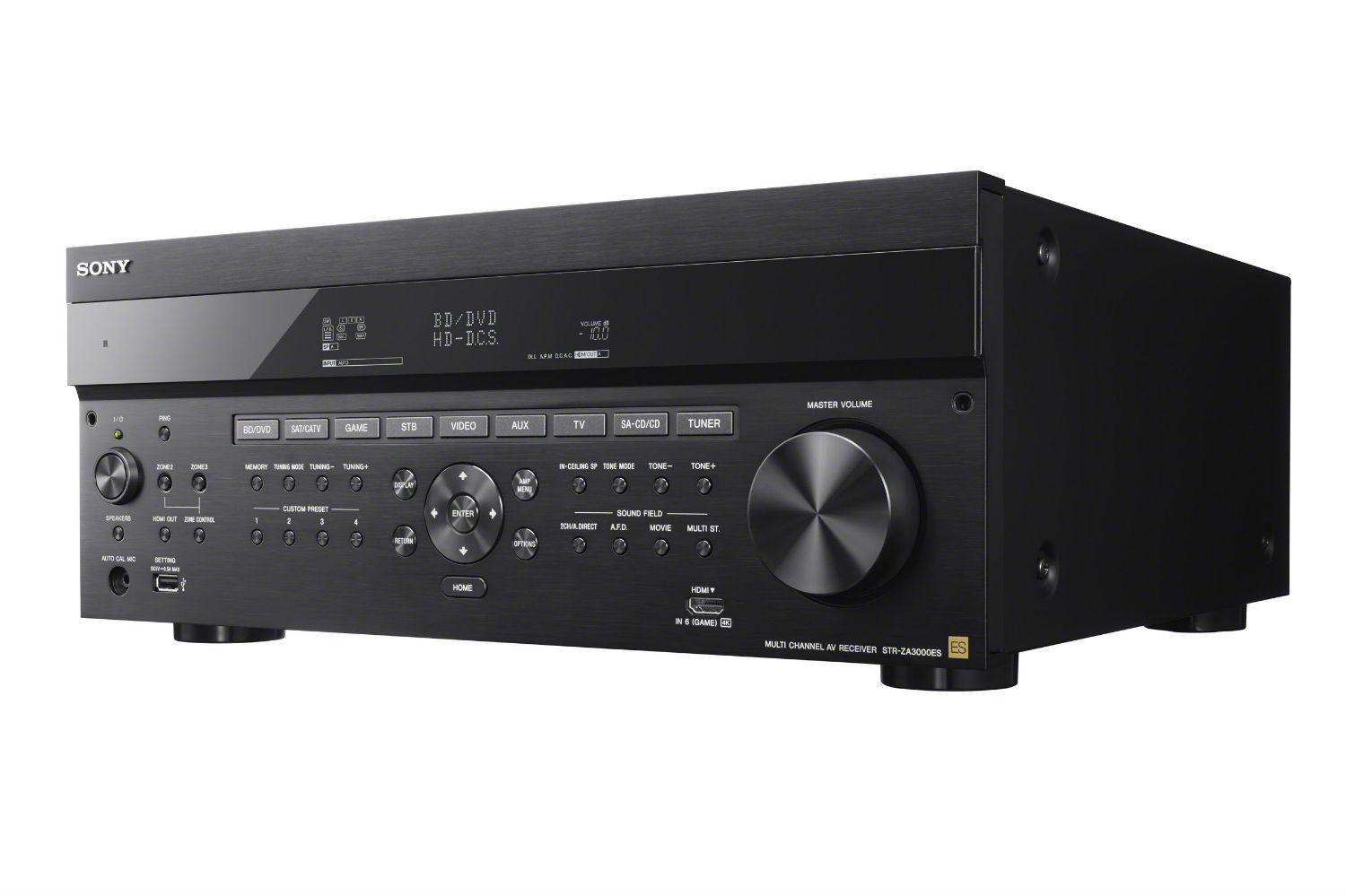 sony unveils new es z av receiver line designed simplify custom installs str za3000es