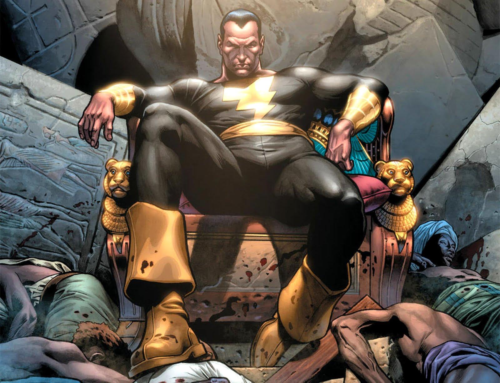 dwayne johnson teases black adam vs superman fight dc movie