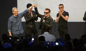 apple bono celebrity tech endoresements tim cook u2 2014