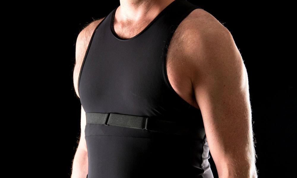 wearable body metrics hexoskin review tech shirt full angle