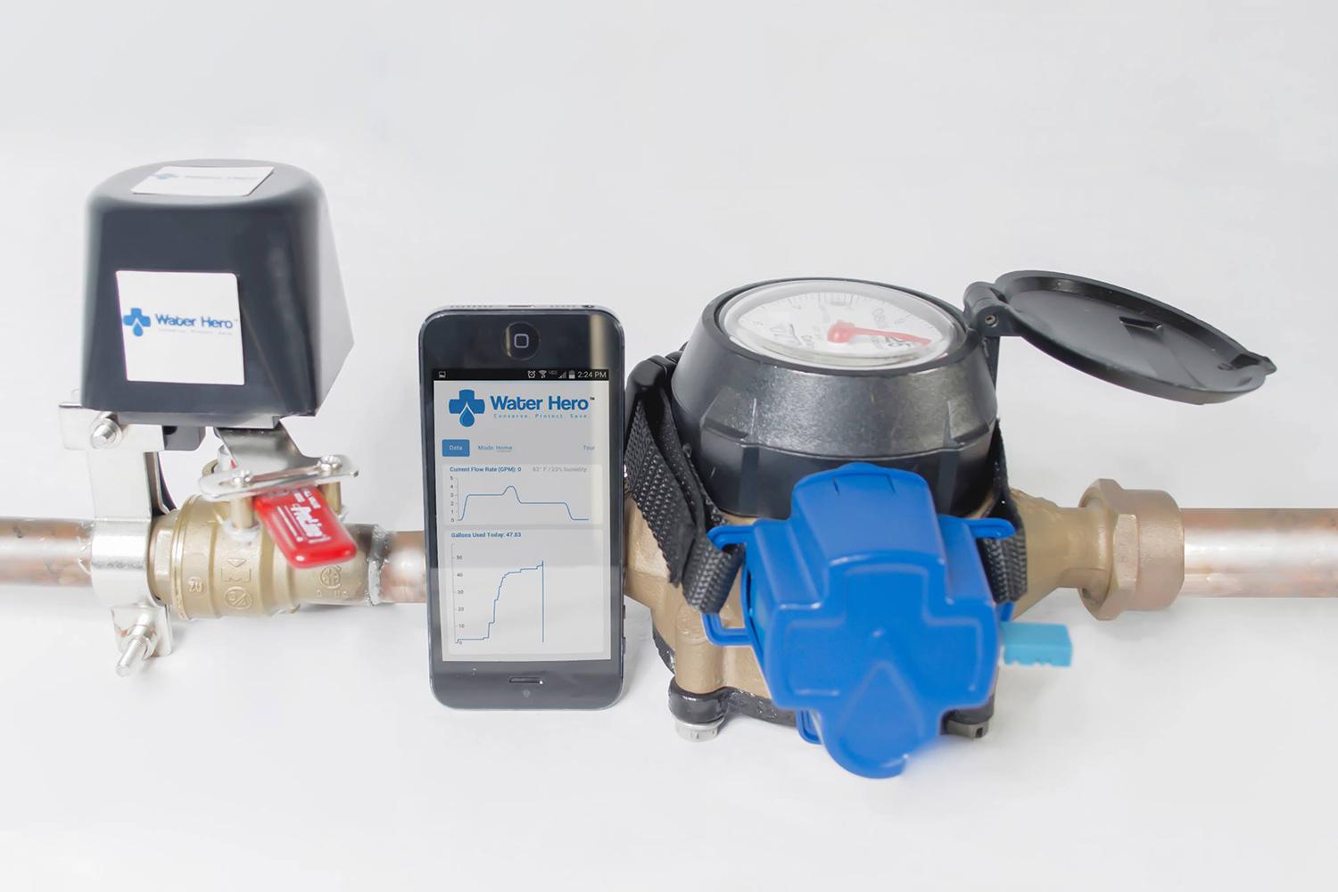 water hero plumbing monitor prevents burst pipes