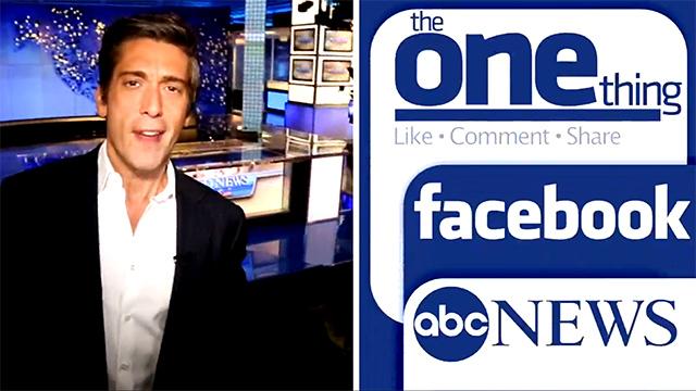 abc hits facebook with its own daily newscast news one thing