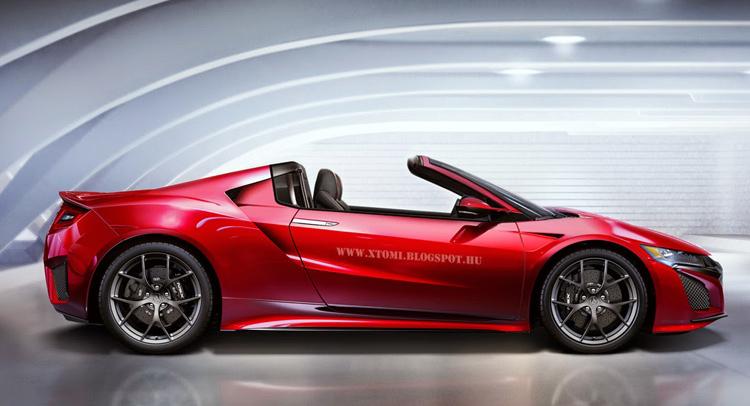 Acura NSX targa rendering