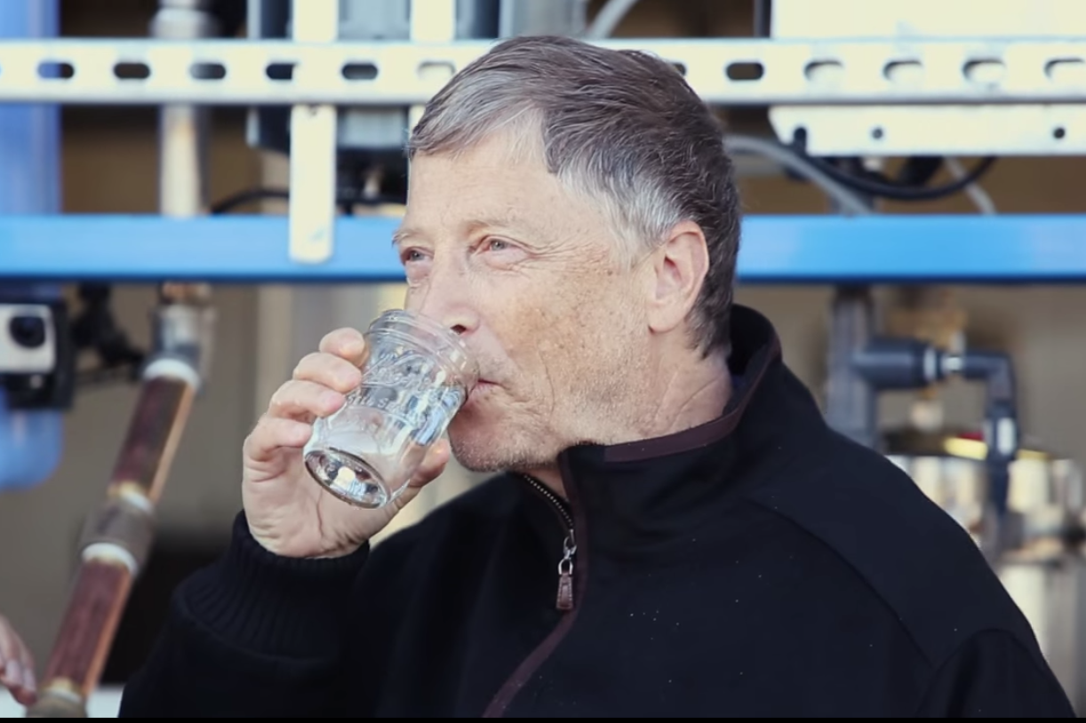 Bill Gates water feces