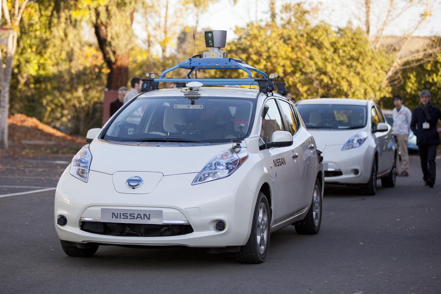 Nissan Leaf self-driving prototype