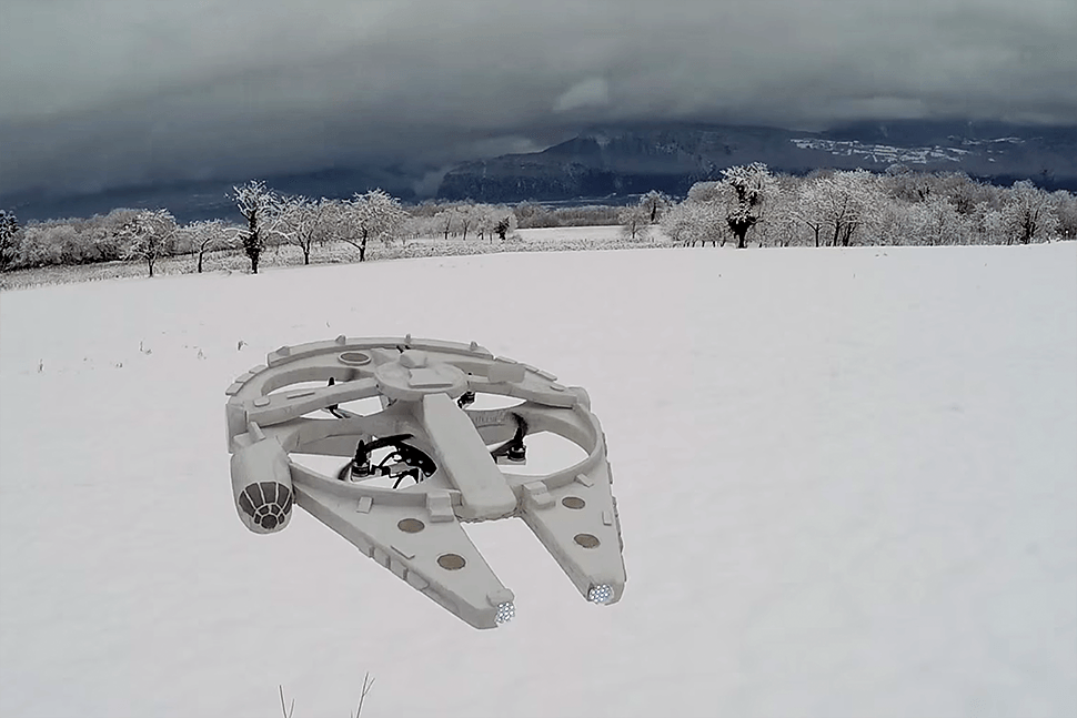 millenium falcon drone quadcopter