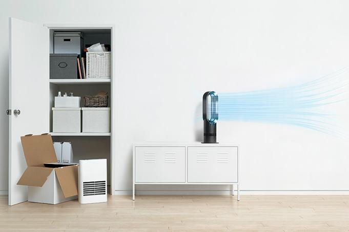 dyson fan heater patented technology remote dual air flow hot and cool