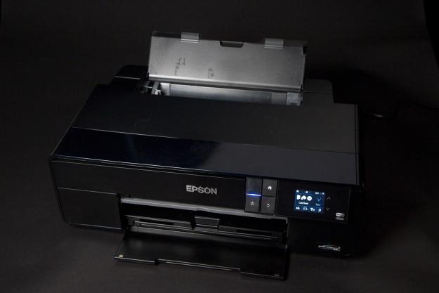 Epson P600 top angle tray