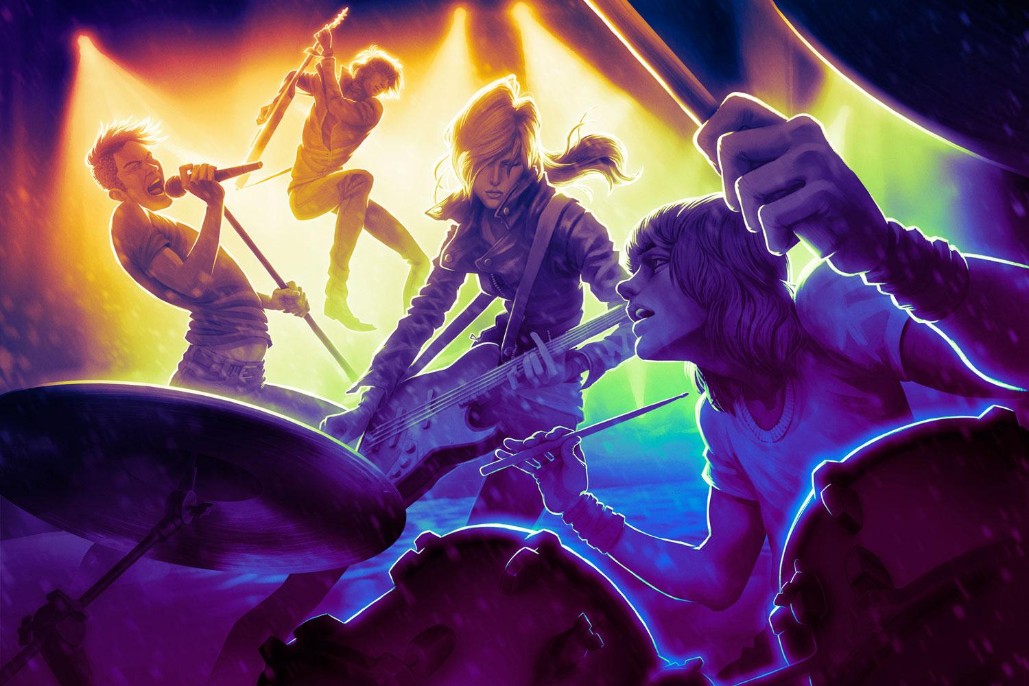 Key art for Rock Band 4