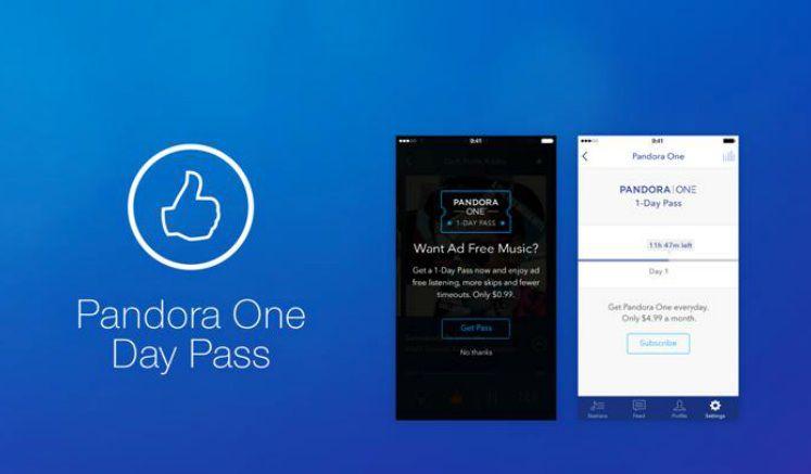 pandora 99 cent day pass 24 hours one