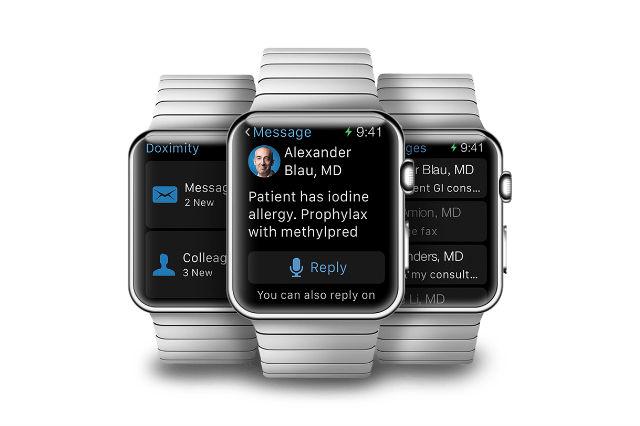 apple watch health apps doximity