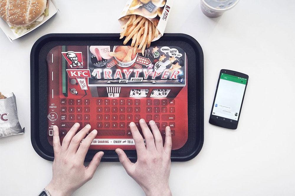 kfc tray typer bluetooth keyboard