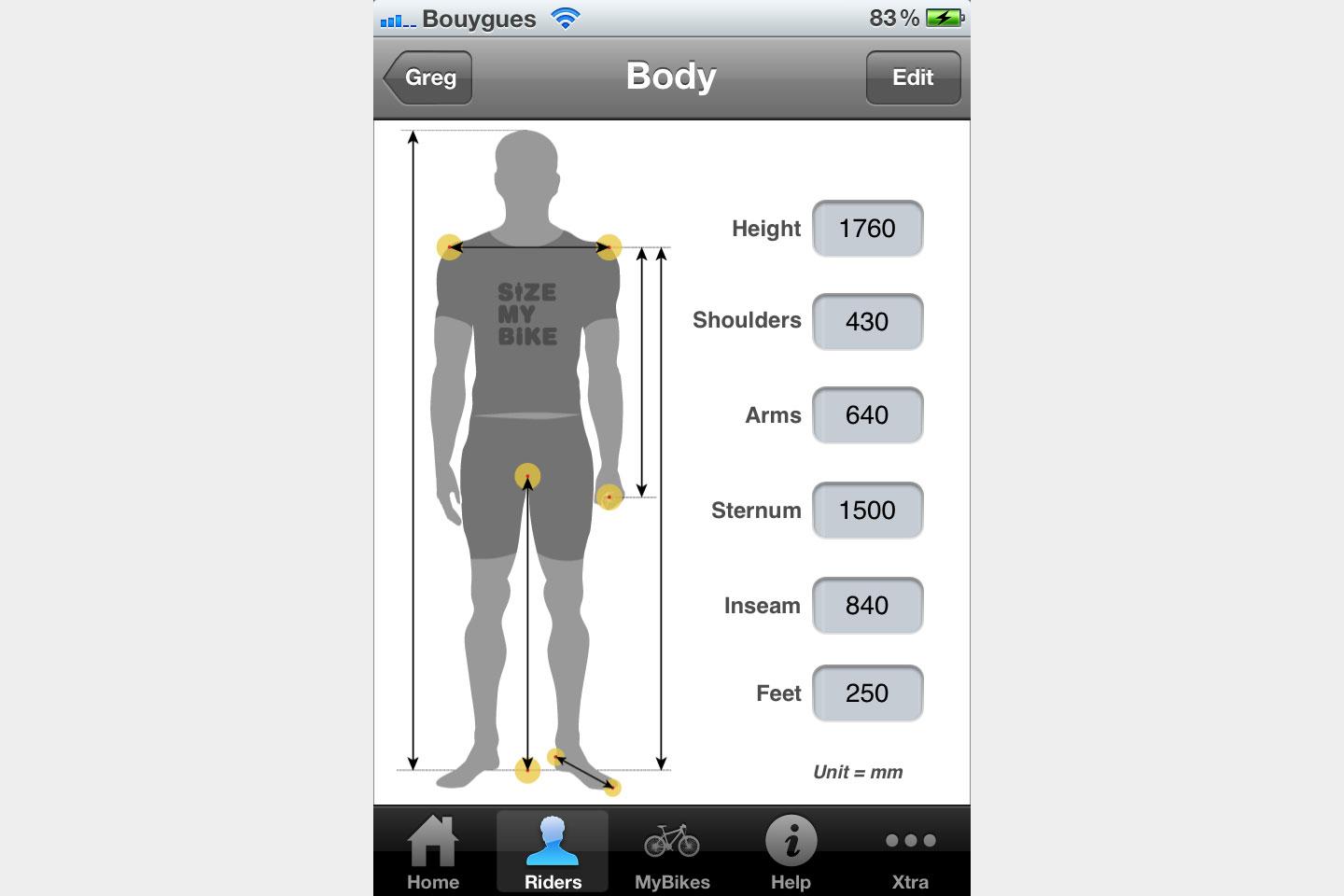 best bike apps sizemybike body