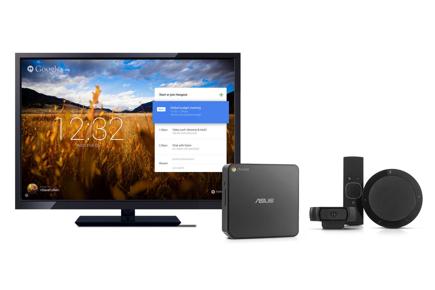 google chromebox meetings bigger for large meeting rooms