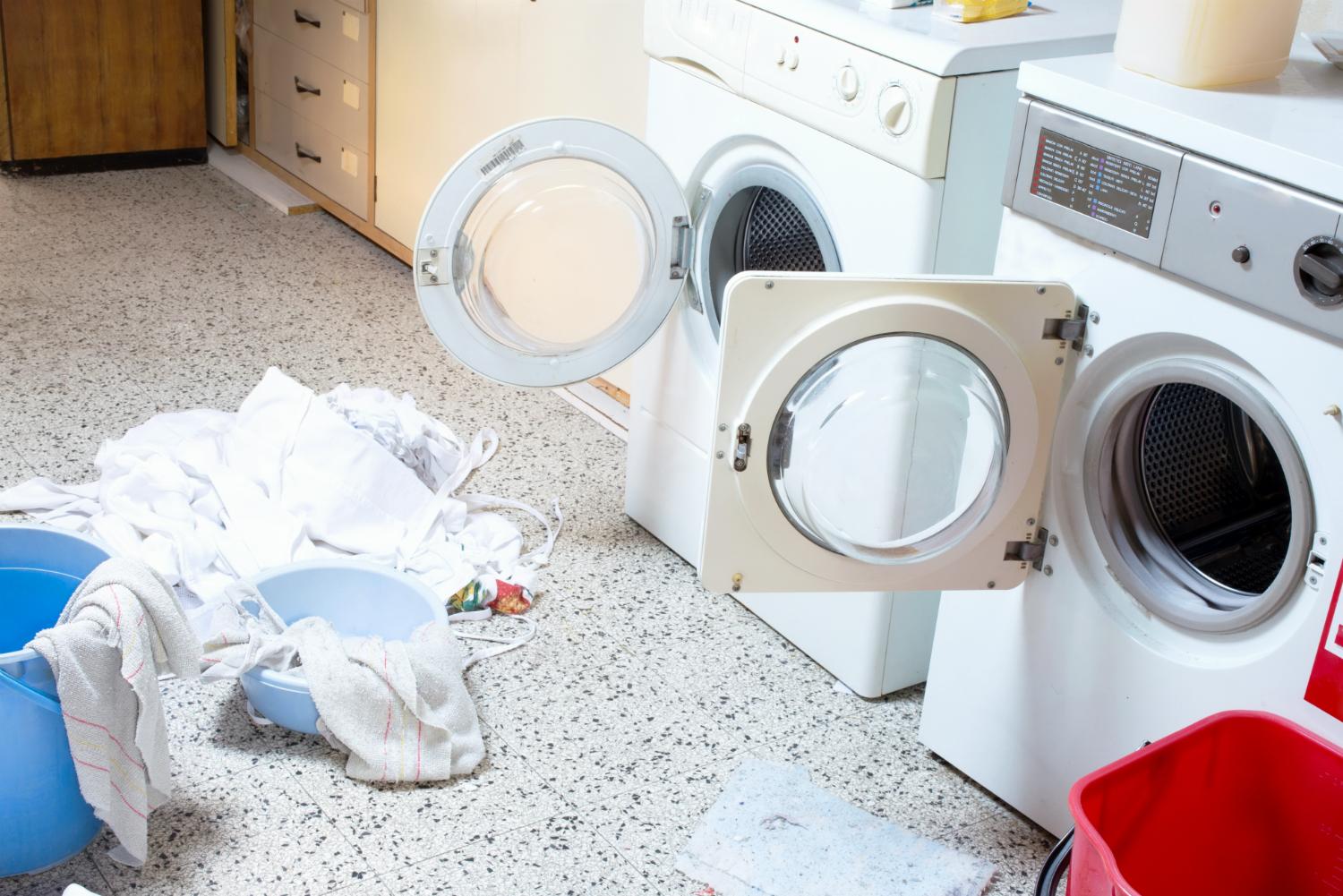 whirlpool moldy washer settlement laundry room with washing machine and dryer