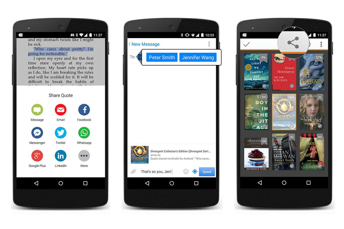 amazon instant previews kindle android sharing
