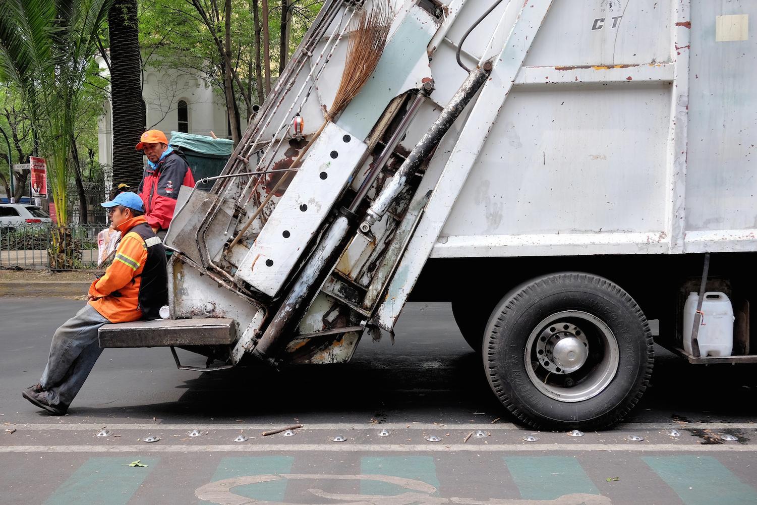 rubicon garbage pickup uber app truck