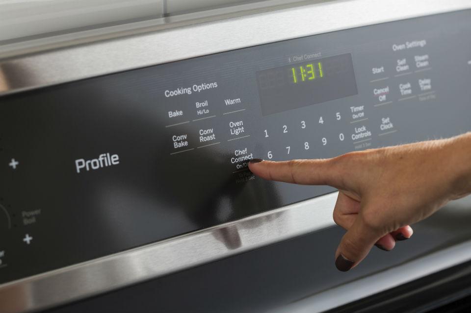 ge bluetooth range edge to with chef connect features