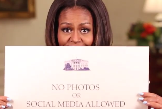 flotus michelle obama joins snapchat