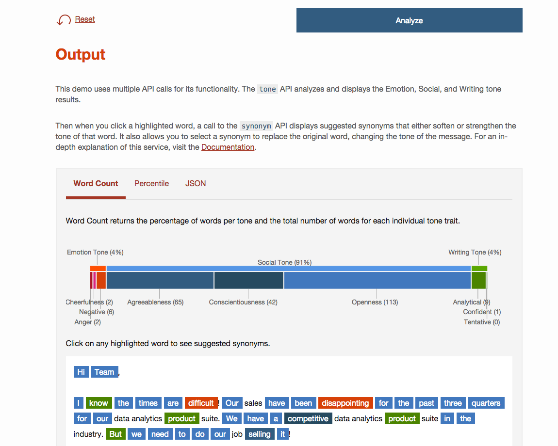 watsons new tone analyzer can tell if your email is too snarky screen shot 2015 07 18 at 5 12 44 pm