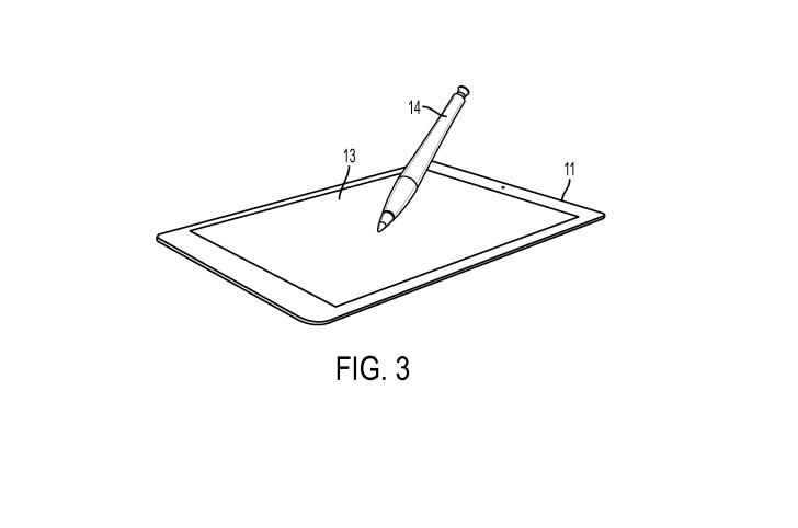 apple stylus patent texture