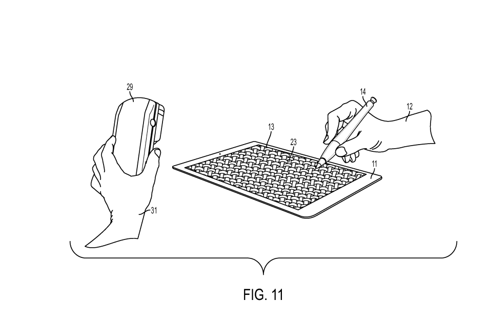 apple stylus patent texture