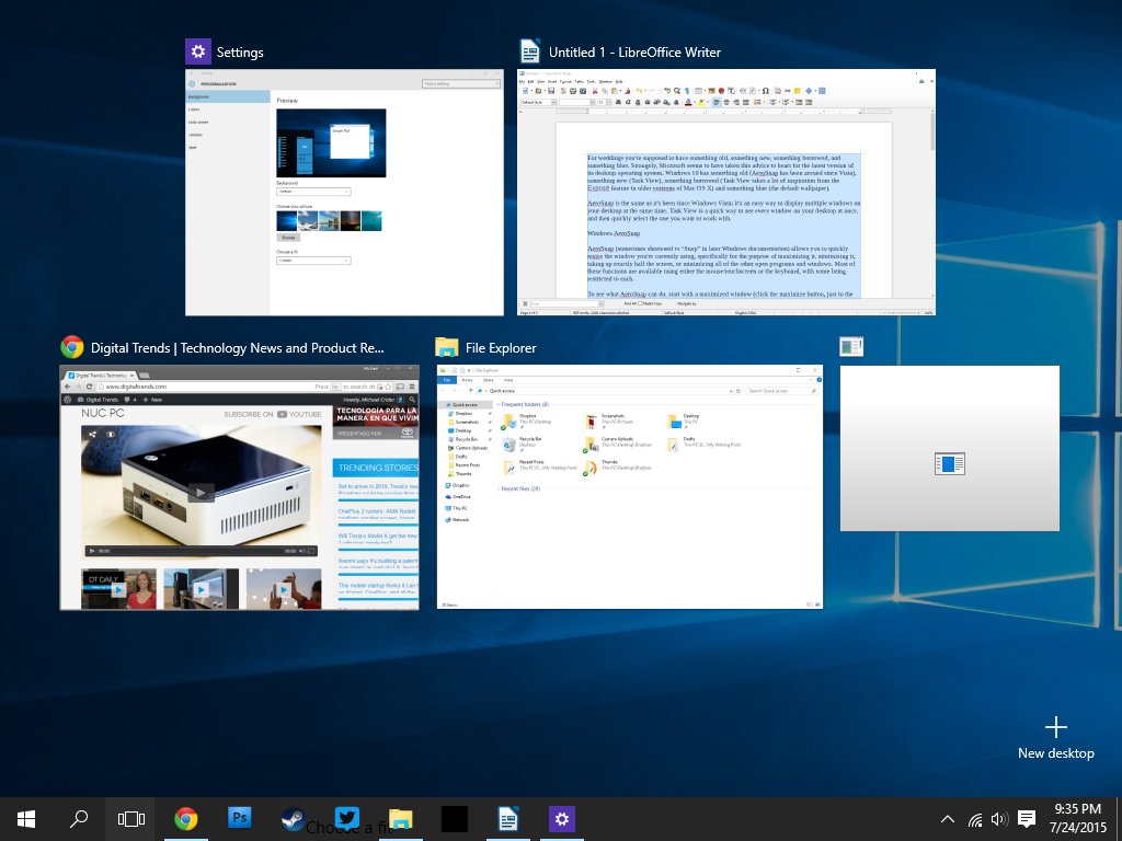 task view microsoft windows 10 anniversary update