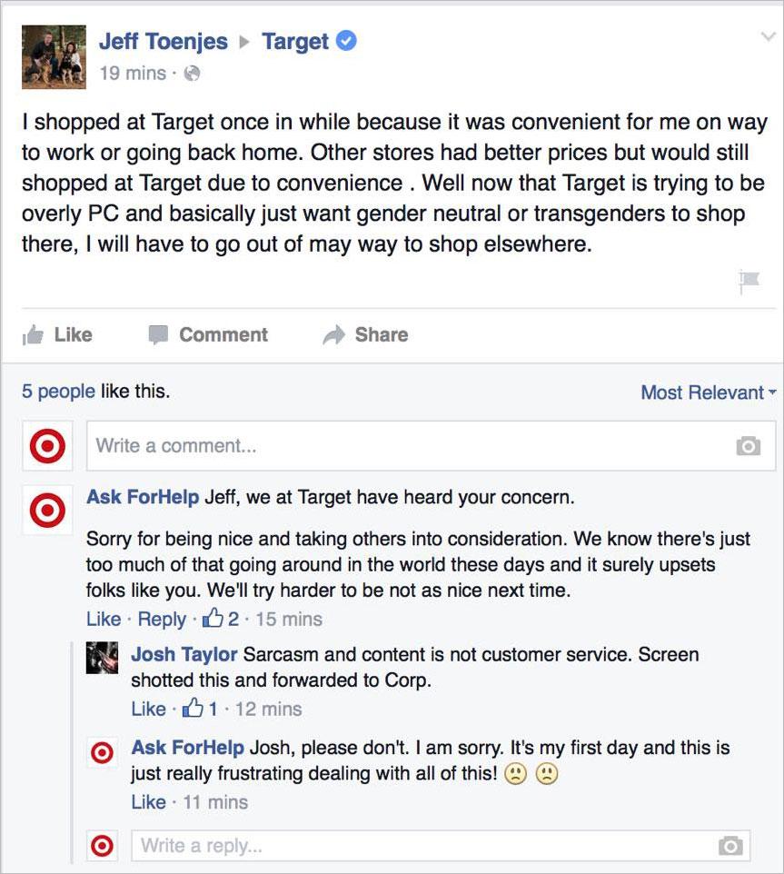 fake target account trolls gender neutral complaints 17