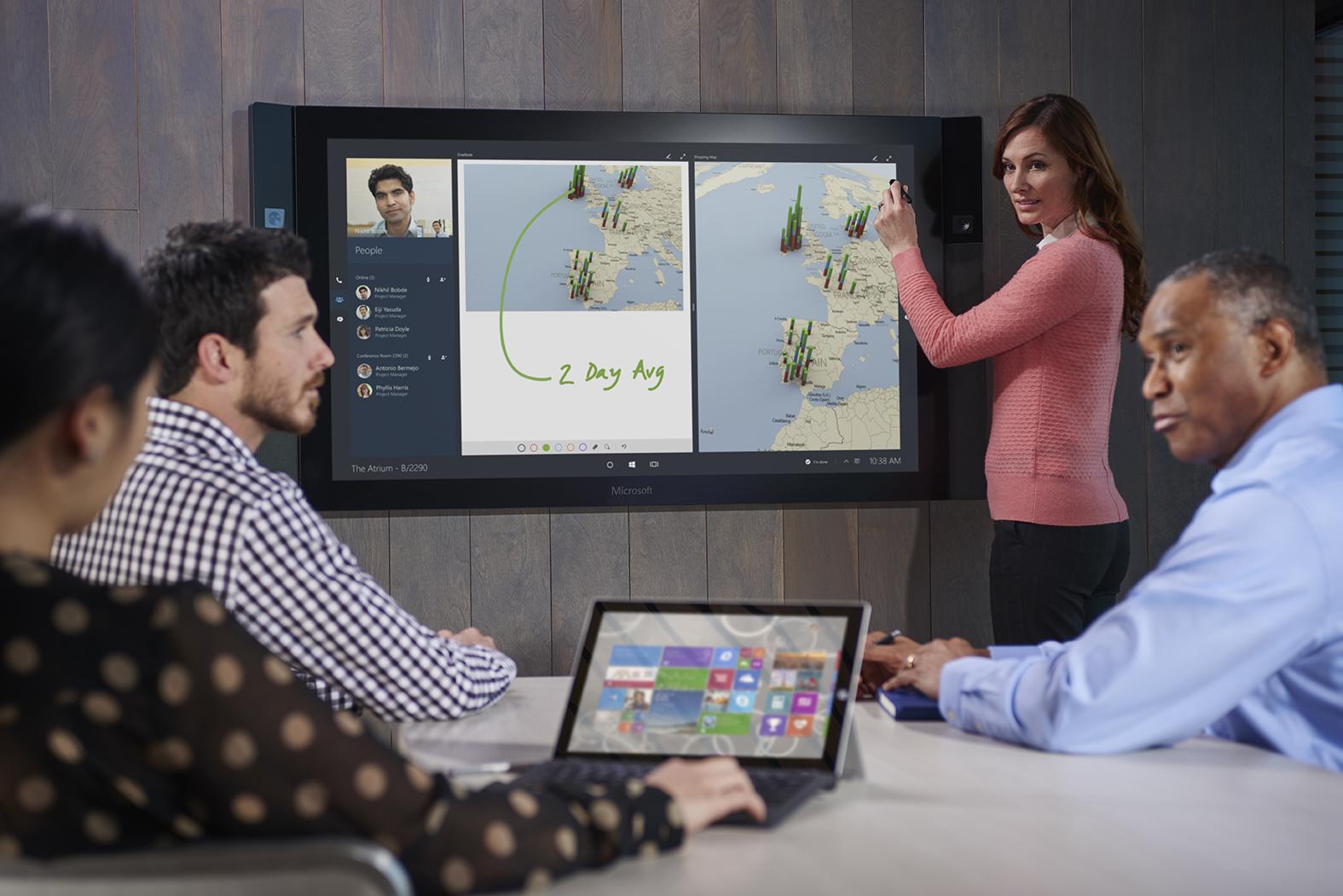 surface hub ships microsoft 4153 a