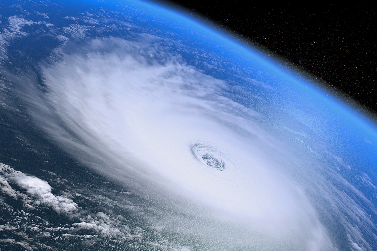 hurricane balloons from space