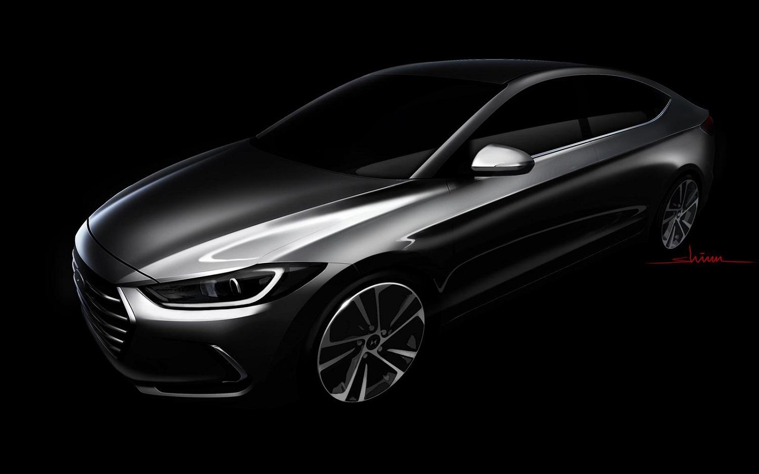 Hyundai Elantra teaser sketch