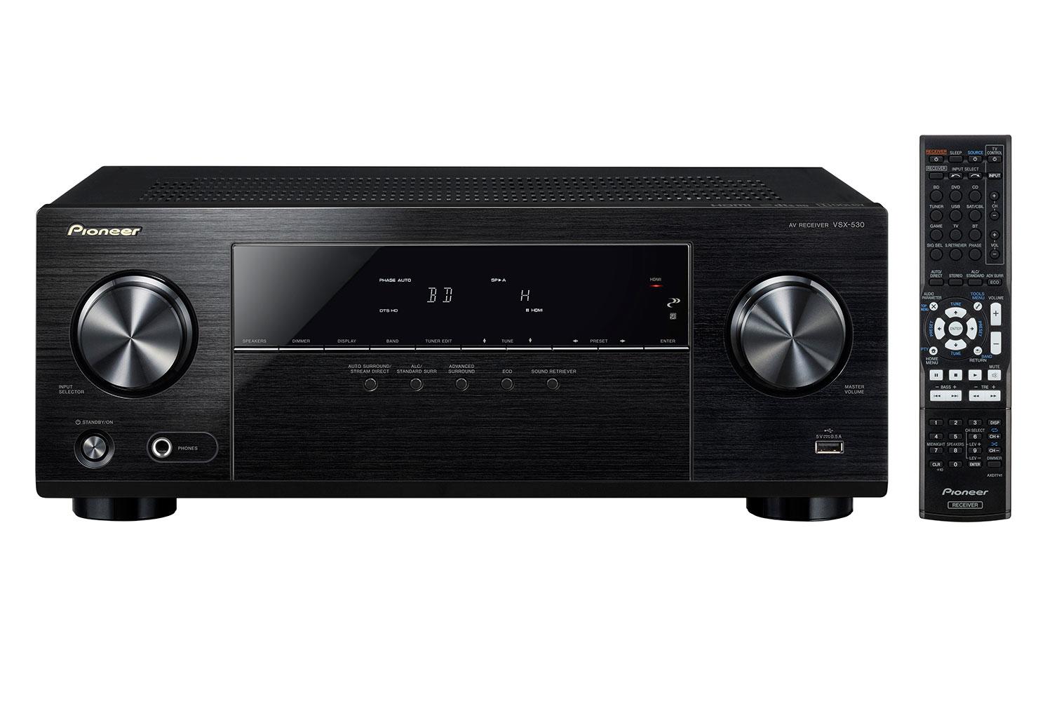 pioneer vsx 530 k av receiver 280 front