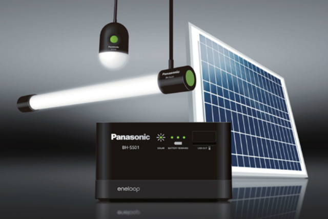 panasonics eneloop storage system powers leds and phones panasonic solar