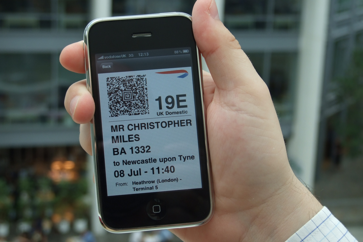 boarding pass contains sensitive information british airways mobile