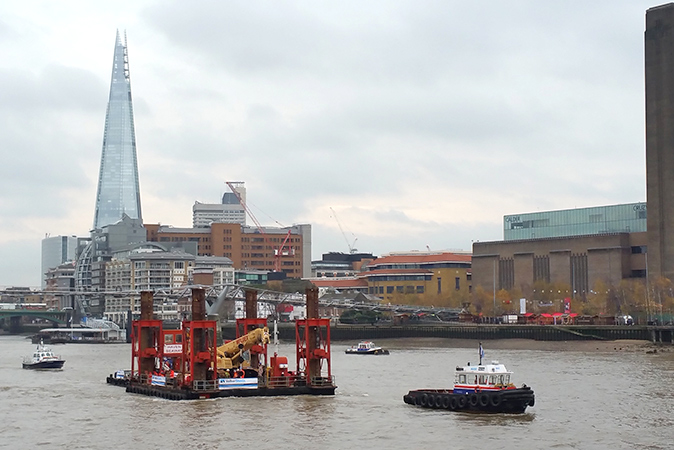 london super sewer thames barge main