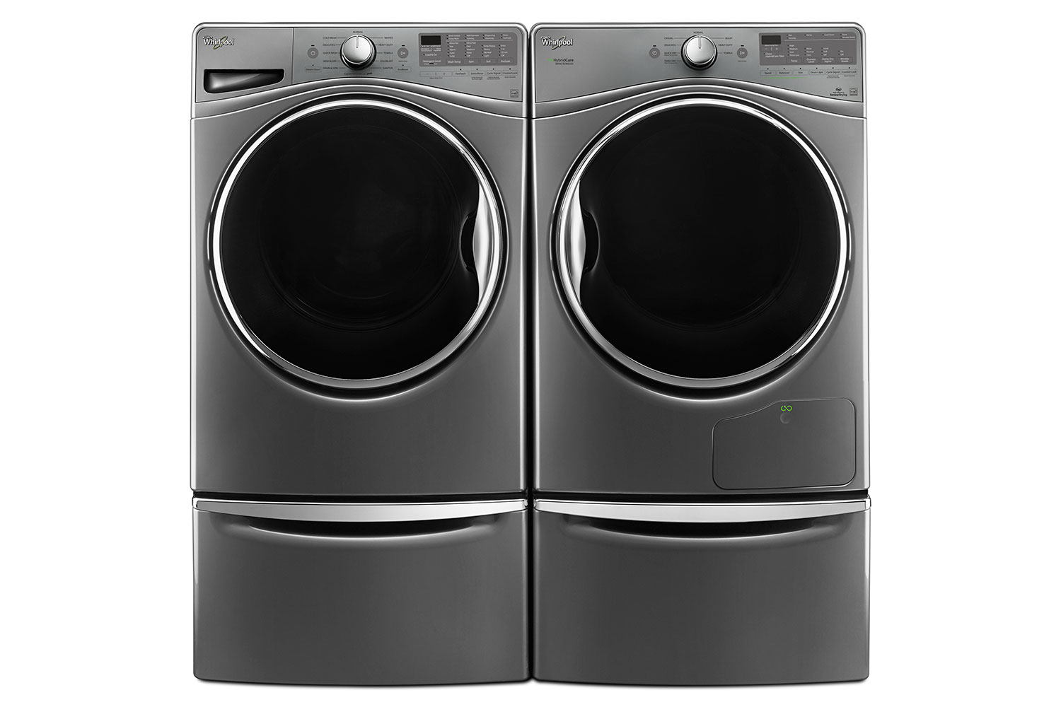 whirlpools smart appliances work with nest and amazon dash whirlpool closet depth washer  hybridcare dryer p150364 19z