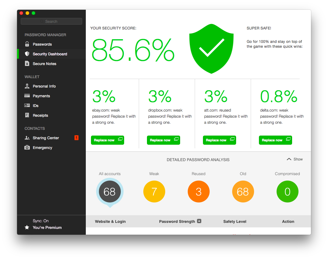 dashlane intel sgx 4  security dashboard