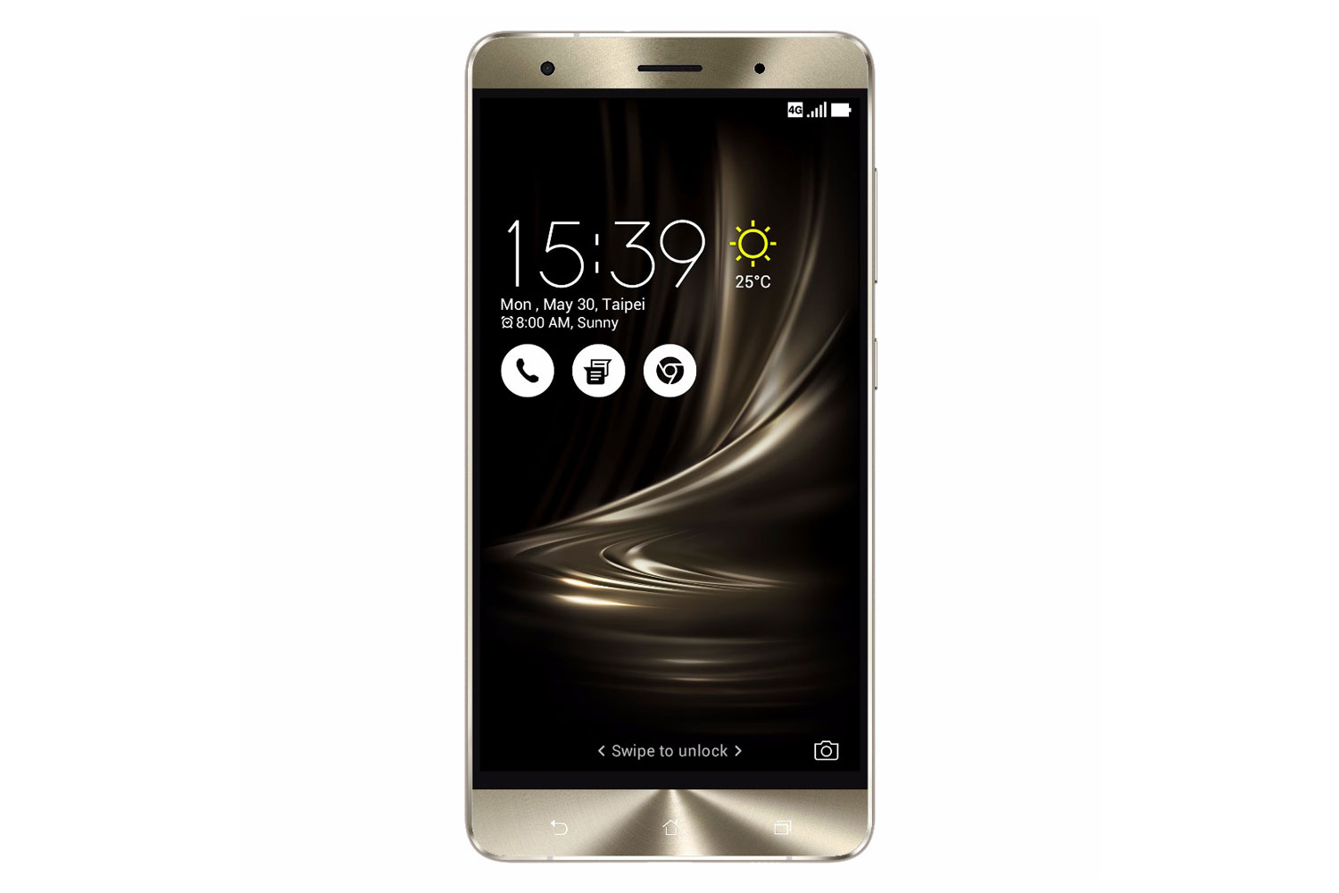 asus zenfone 3 deluxe glacier silver  front