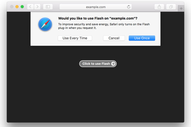 macos sierra turns off adobe flash by default flashapple