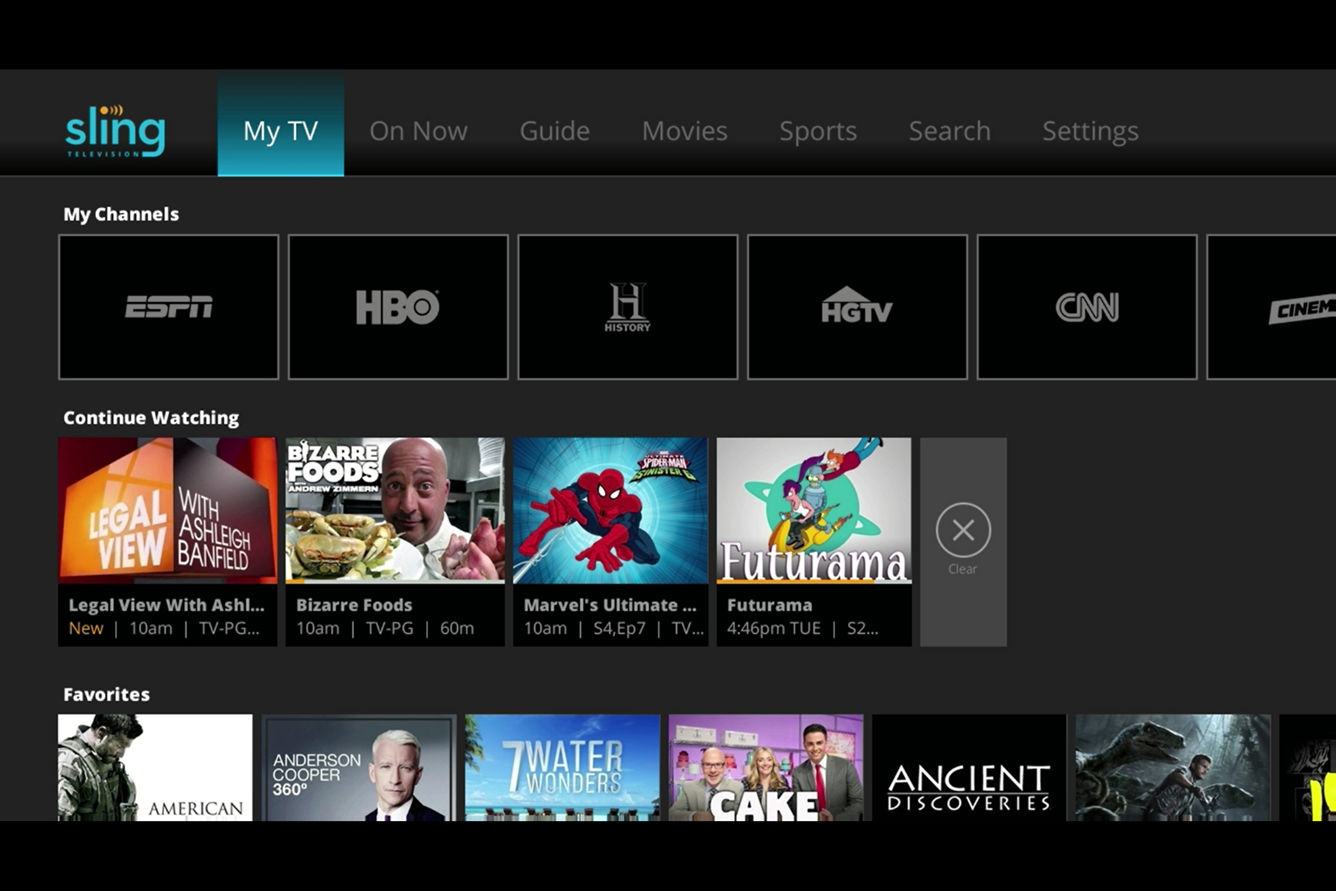 sling tv ui update roku new 2