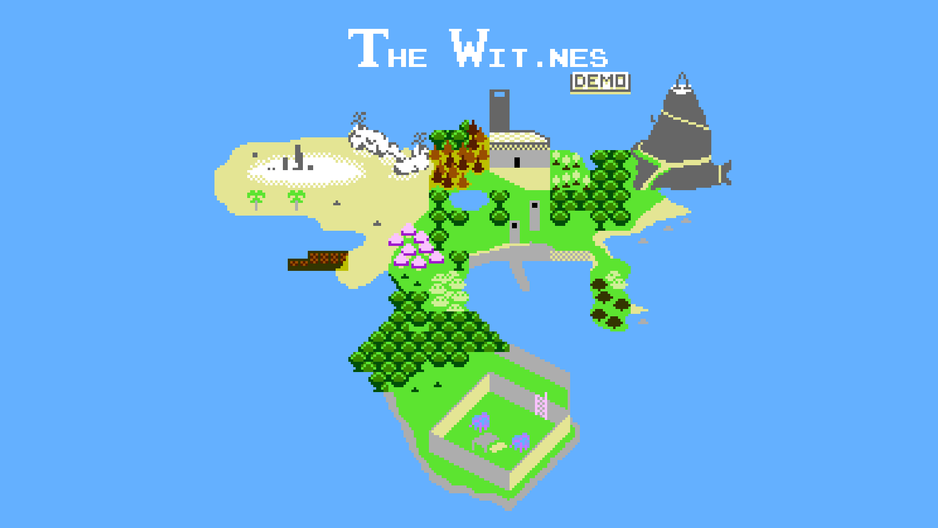 the witness demake nes header