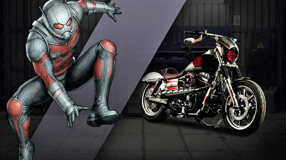 harley davidson marvel superhero custom bikes antman bike