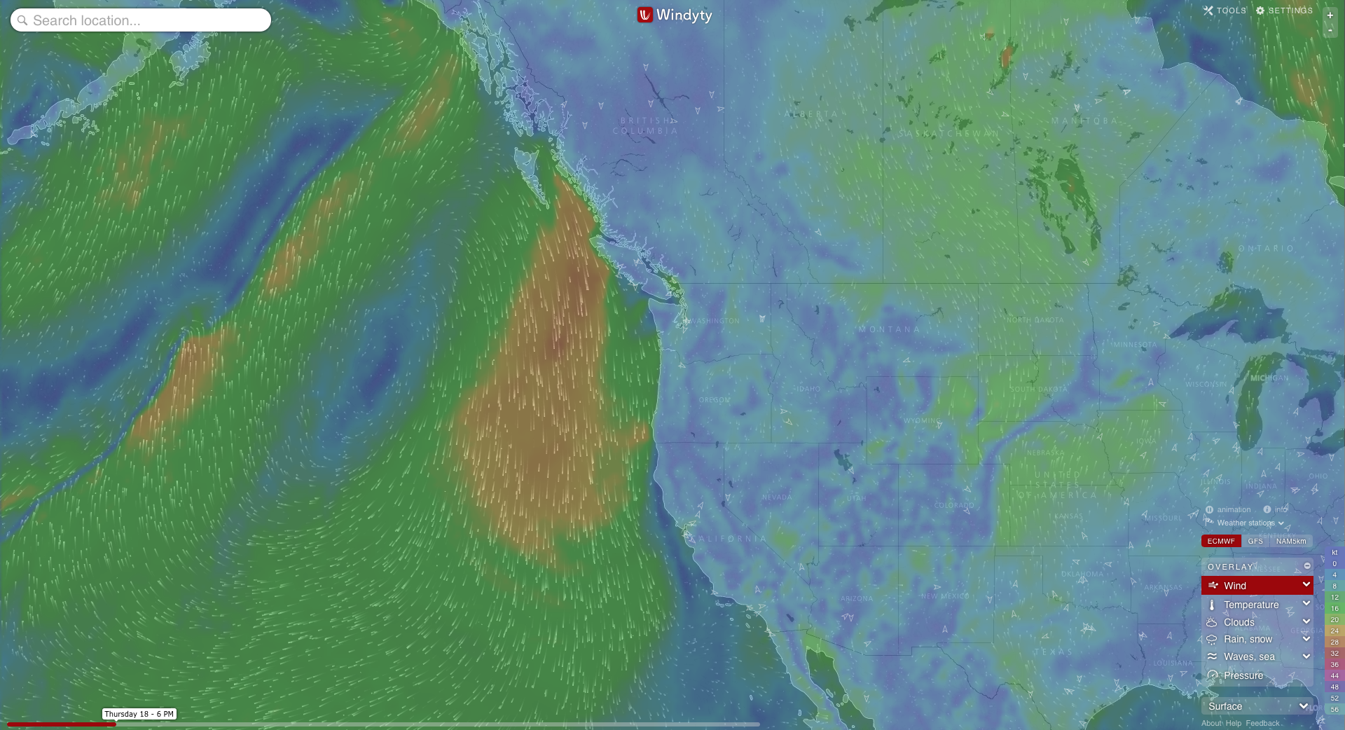 windyty european model forecast meteorology