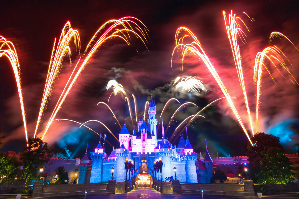 disney projector drone disneyland