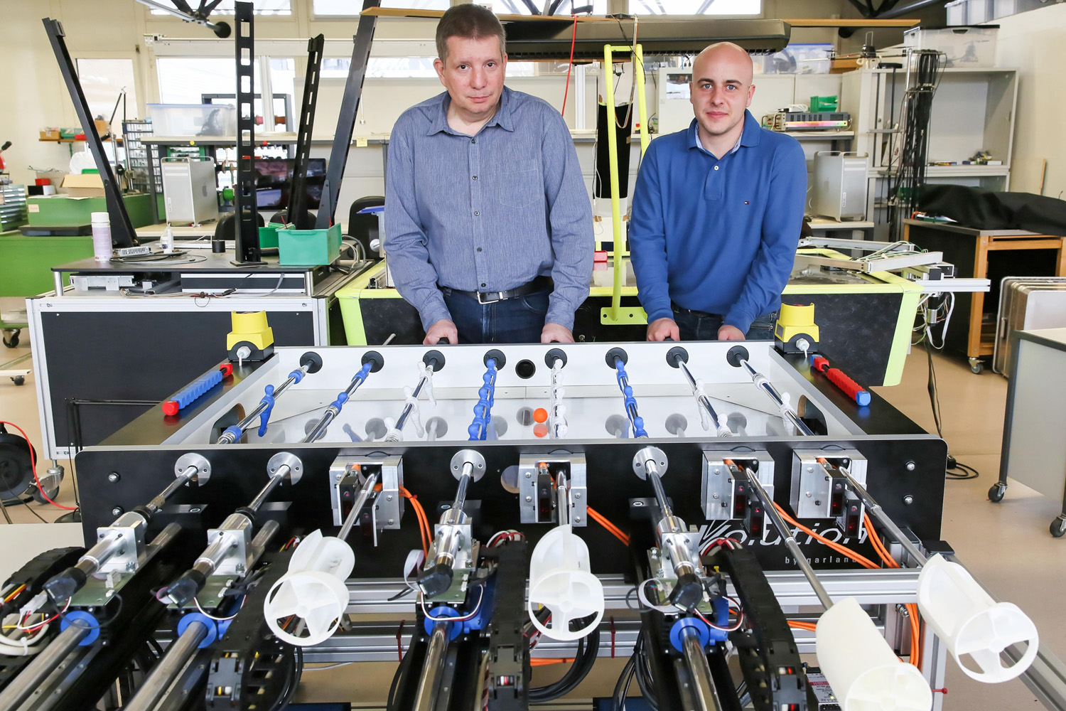 foosball robot player football