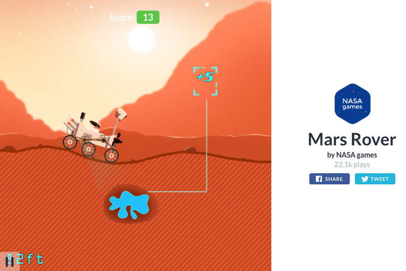 nasa mars rover game