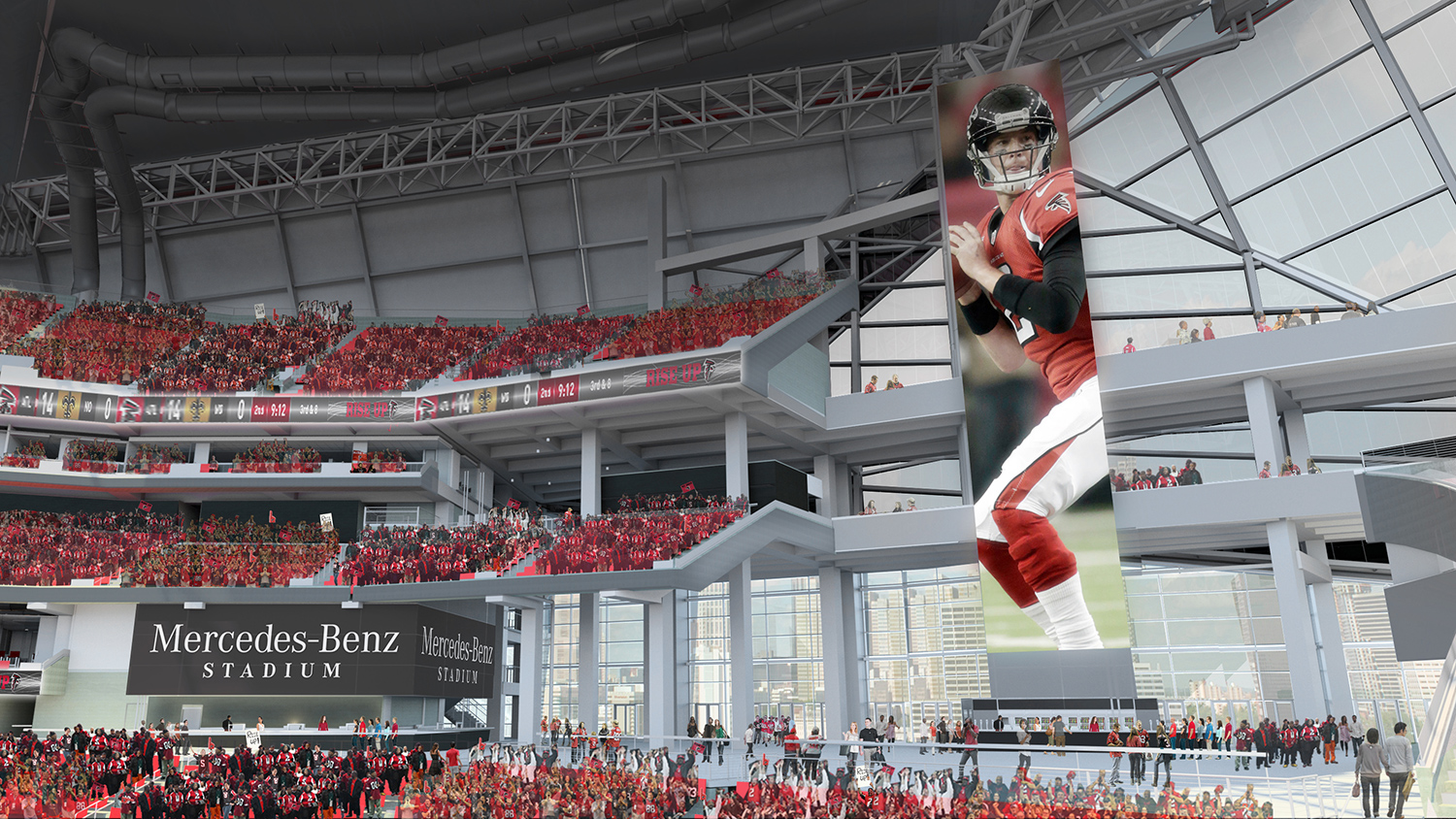 Mercedes-Benz Stadium Renders