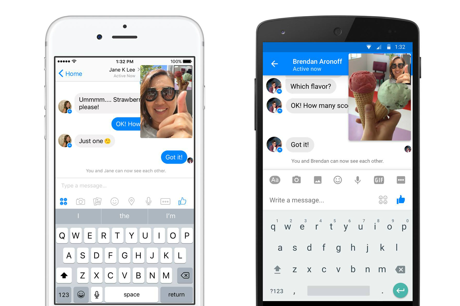 facebook messenger instant video update