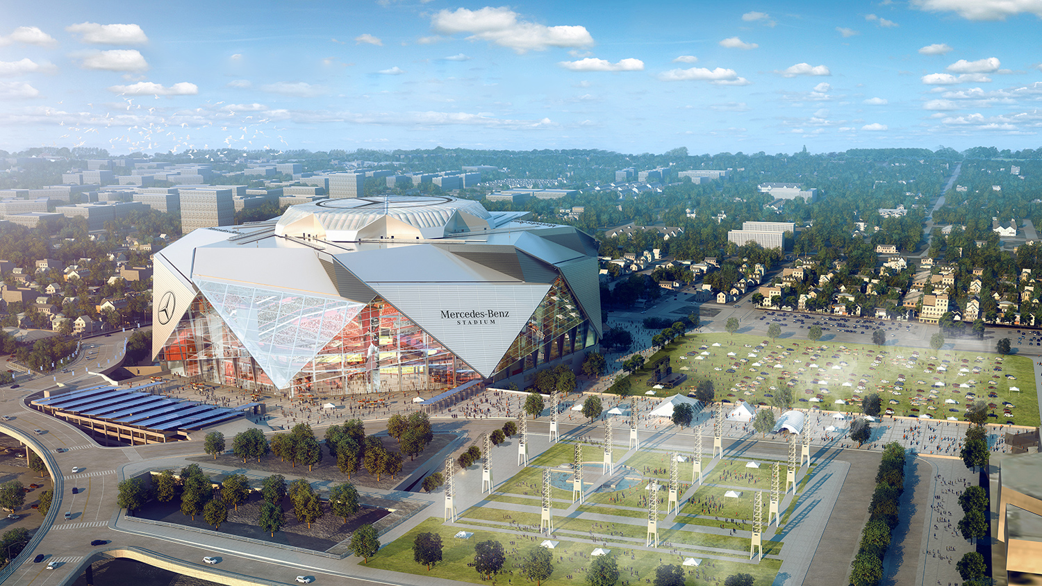 Mercedes-Benz Stadium Renders