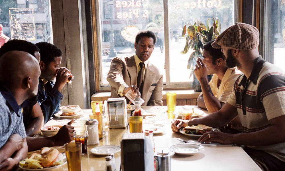 Denzel Washington in American Gangster.